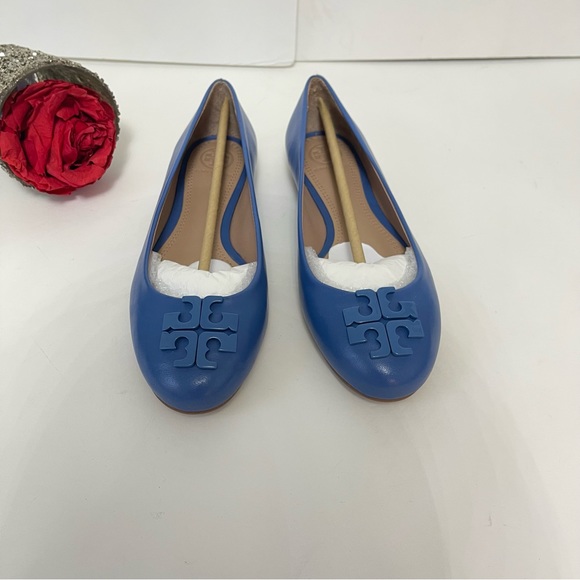 Tory Burch Lowell Ballet Flat In Chambray Color- New In Box- Reemoly - Picture 4 of 17
